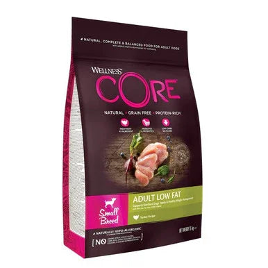 Wellness CORE natural grain-free adult low-fat dog food for small breed with chicken