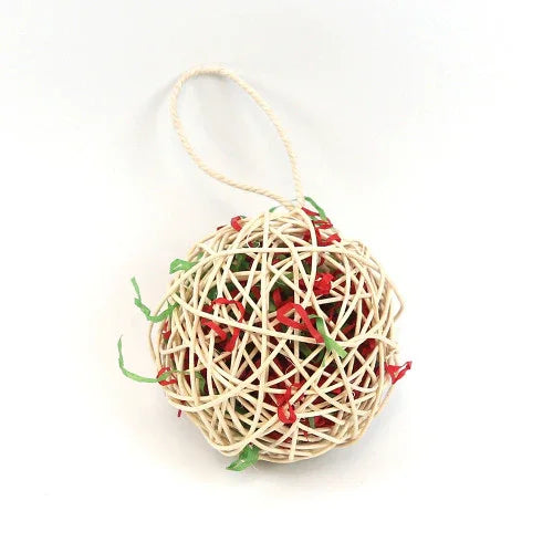 Happy Pet Christmas - Festive Snowball Small Animal Toy