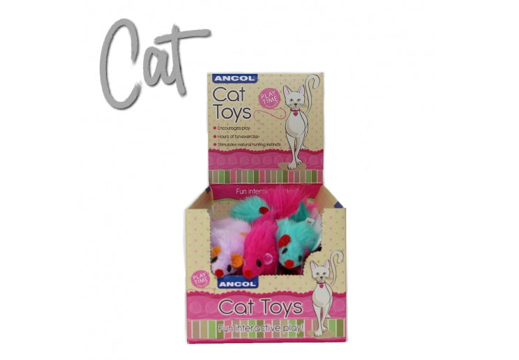 Furry Mice Cat Toy