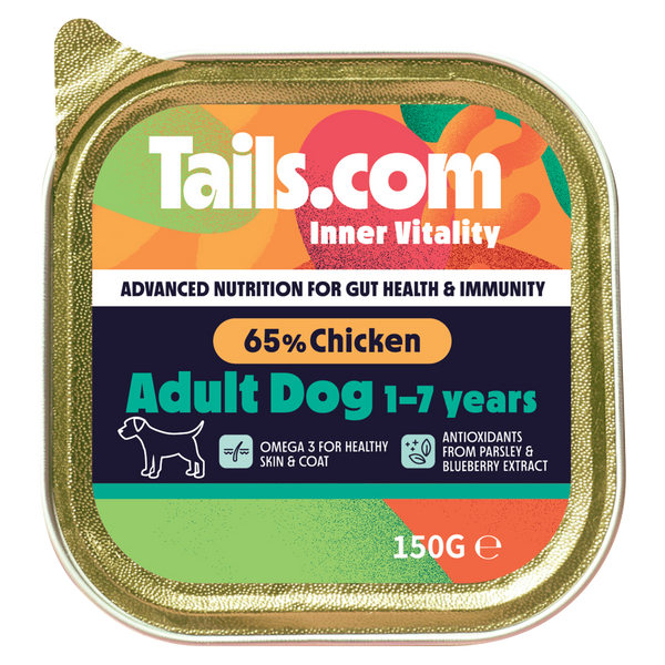 Tails.com Inner Vitality Adult Chicken Alu Tray 150g