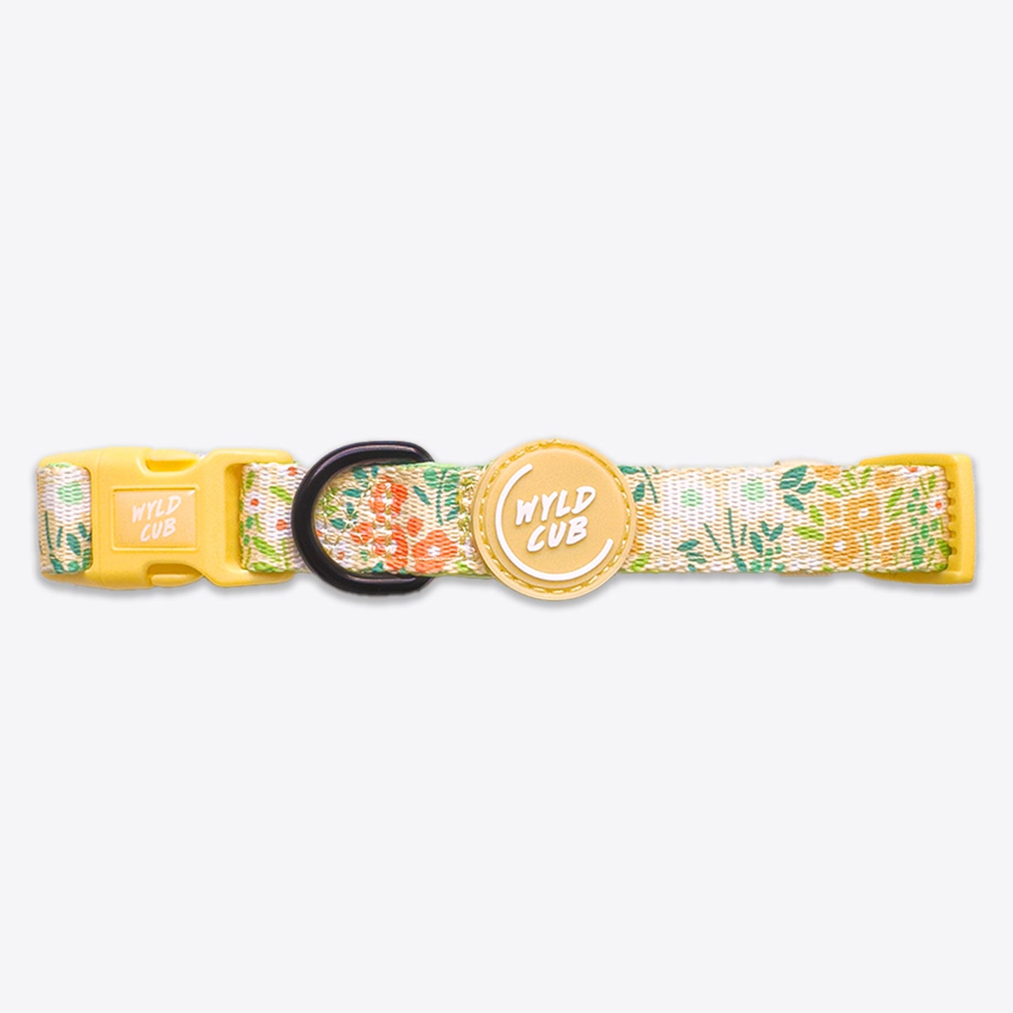 Wyld Cub - Adjustable Dog Collar: Notting Hill Lemongrass