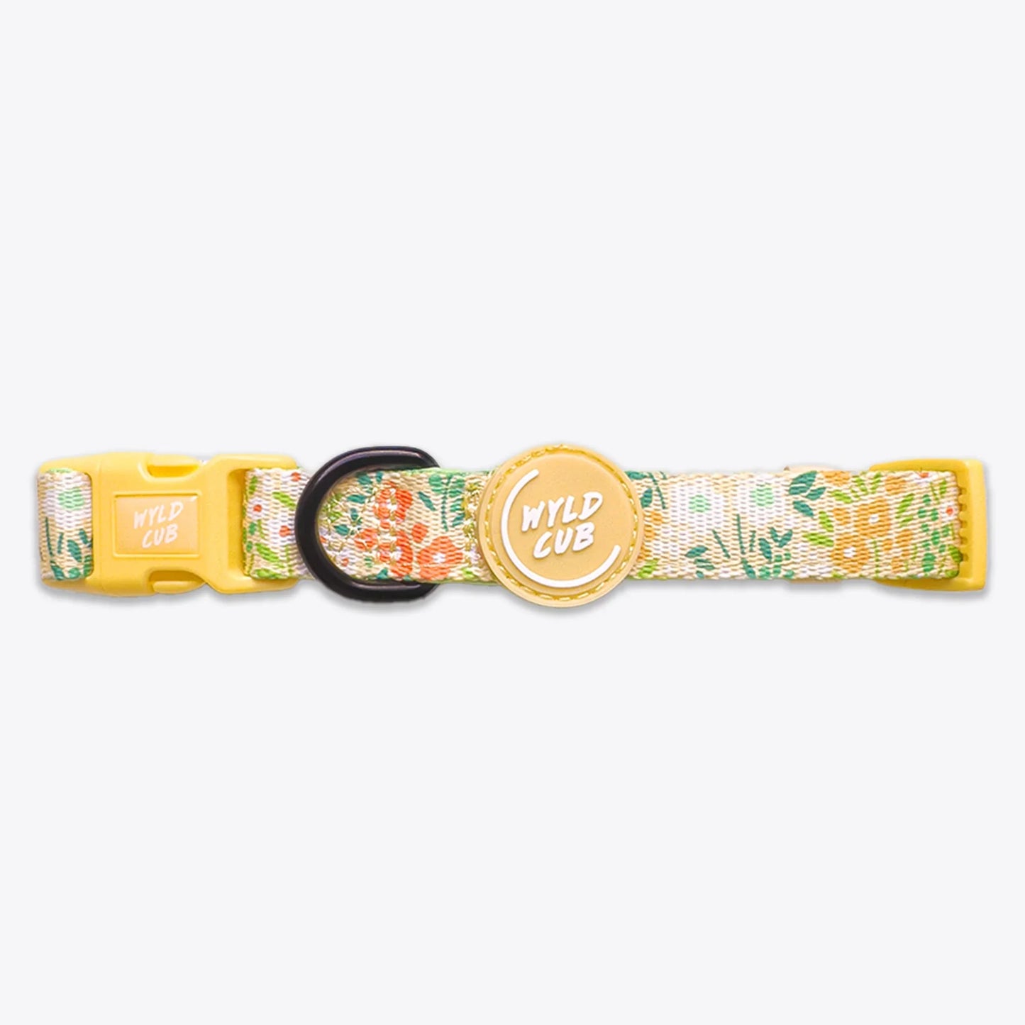 Wyld Cub - Adjustable Dog Collar: Notting Hill Lemongrass