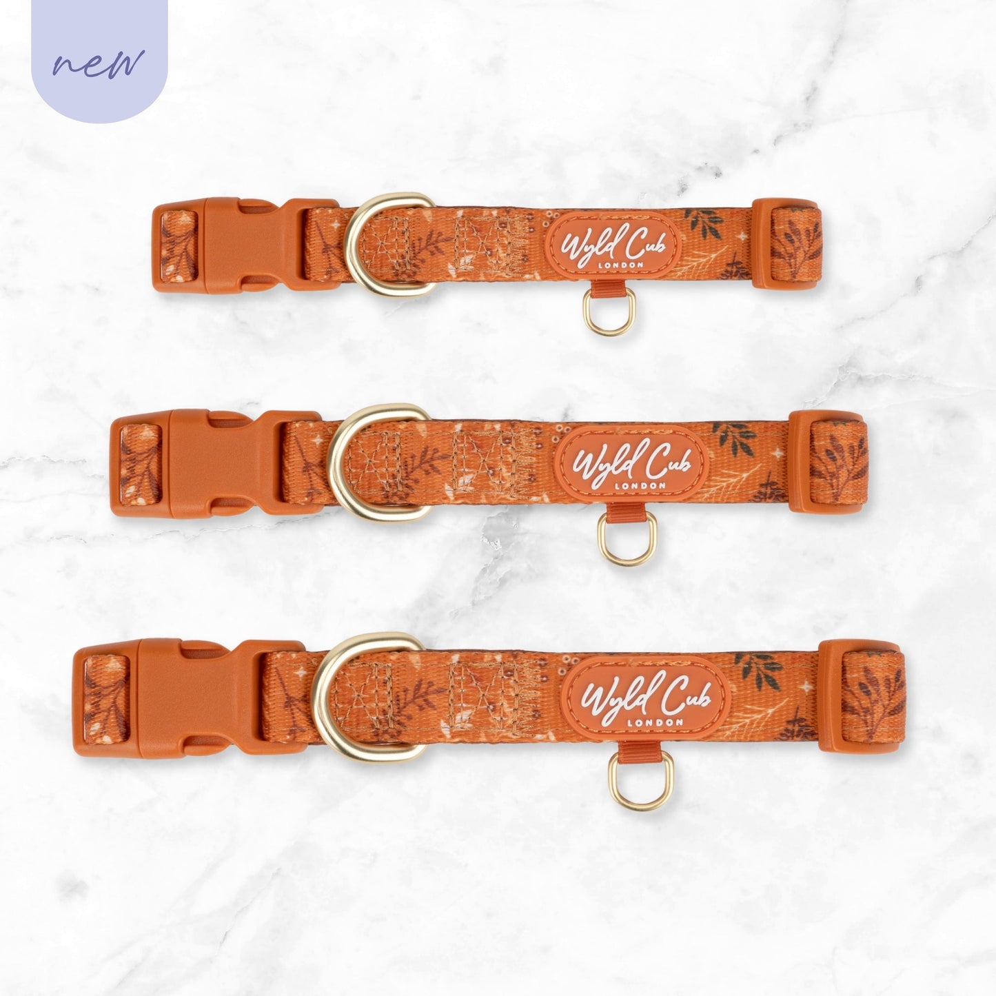 Wyld Cub - Adjustable Dog Collar: Chiswick Ginger