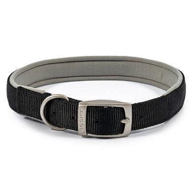Ancol Viva Padded Buckle Collar Black 45-54cm - North East Pet Shop Ancol