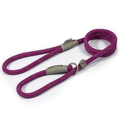 Ancol Viva Rope Reflective Slip Lead Purple 12mm x 1.2m - North East Pet Shop Ancol