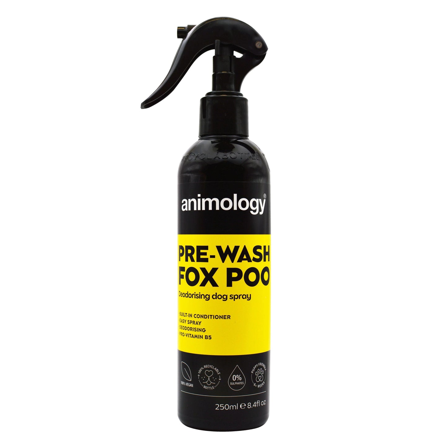 Animology Pre-Wash Fox Poo Deodorising Spray250ml - North East Pet Shop Animology