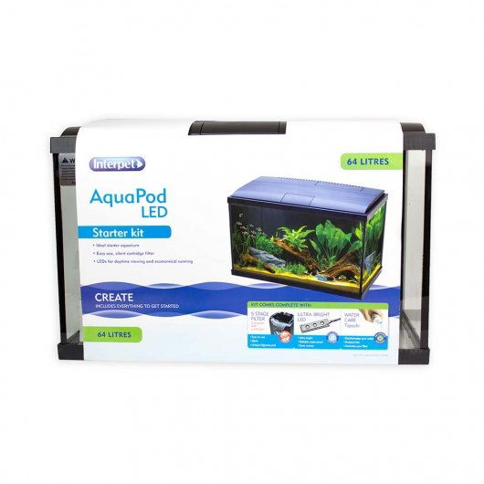 Aqua Pod Aquarium 22 Litres - STARTER KIT - North East Pet Shop Interpet