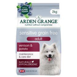 Arden Grange Adult Dog Sensitive Grain Free Venison & Potato, 2kg - North East Pet Shop Arden Grange