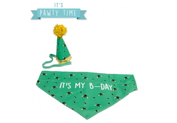 B-Day Hat & Bandana Set - North East Pet Shop ANCOL