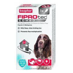 Beaphar FIPROtec COMBO Spot On for Medium Dogs 6 Months - North East Pet Shop Beaphar