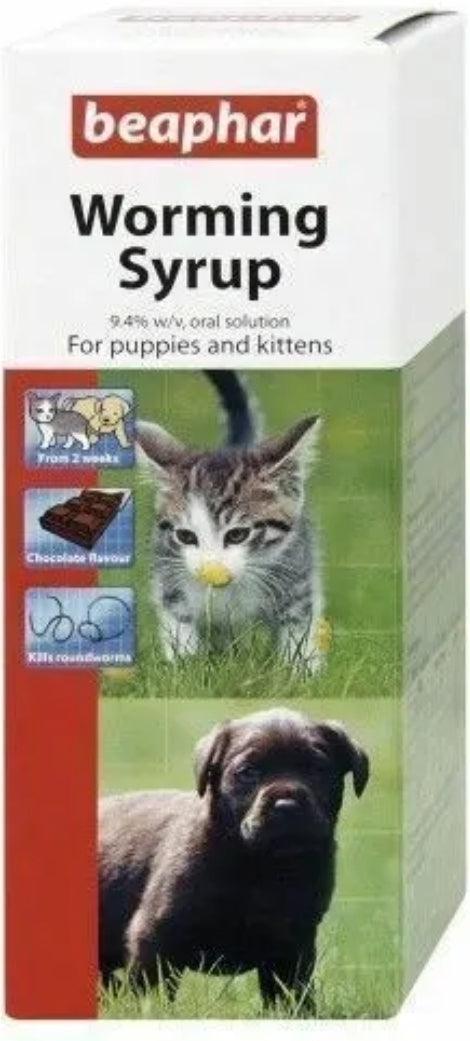Beaphar Worming Syrup, 45ml - North East Pet Shop Beaphar