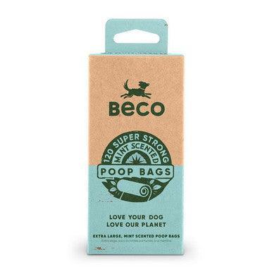 Beco Mint Scented Recycled Poop Bags x120 Pack - North East Pet Shop Beco