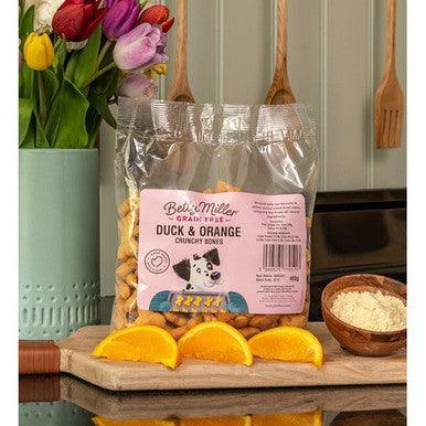 Betty Millers Grain Free Duck and Orange Bones 400g - North East Pet Shop Betty Millers