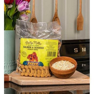 Betty Millers Salmon & Seaweed Bones 400g - North East Pet Shop Betty Millers