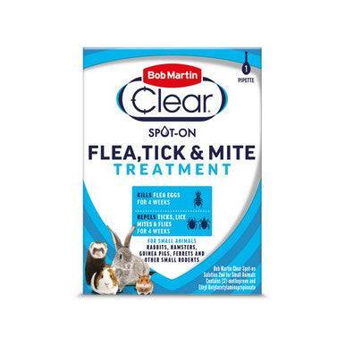 BM Clear Spot On for Small Animals 1 Treatment - North East Pet Shop Bob Martin