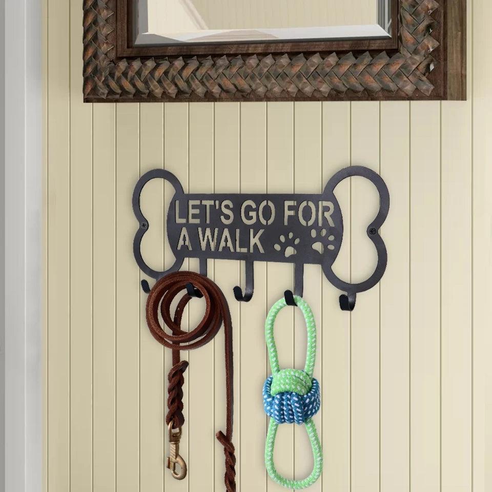 Bone Let's Go For A Walk Lead Hanger Hooks - North East Pet Shop Dog Shack UK