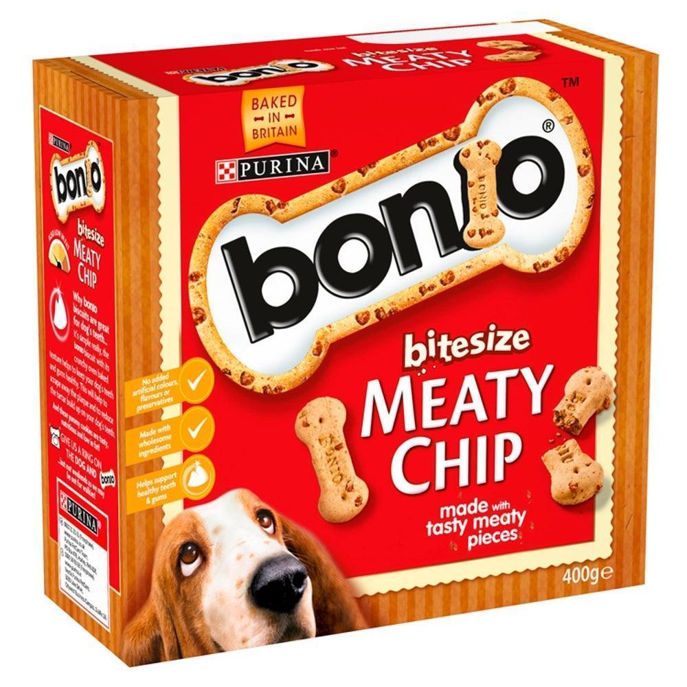 Bonio Meaty Chip Bitesize 400g - North East Pet Shop Bonio