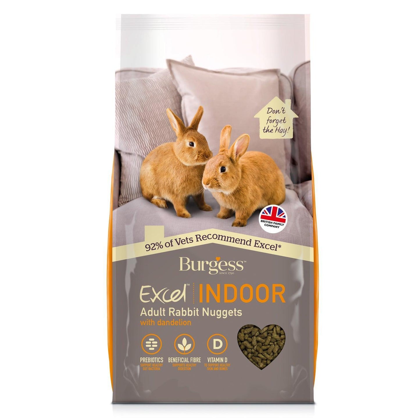 Burgess Excel Indoor Rabbit Nugget - North East Pet Shop Burgess