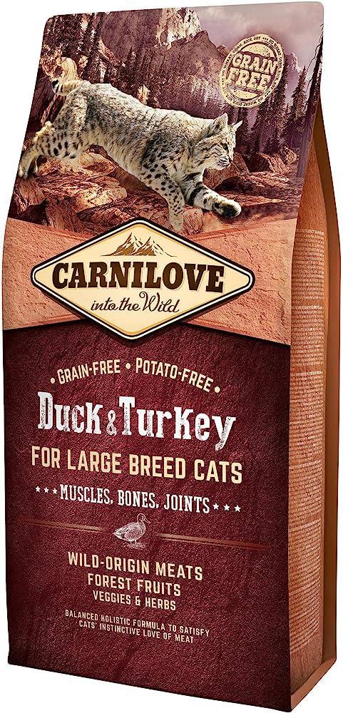 Carnilove Duck & Turkey Large Breed Dry Cat Food - North East Pet Shop Carnilove