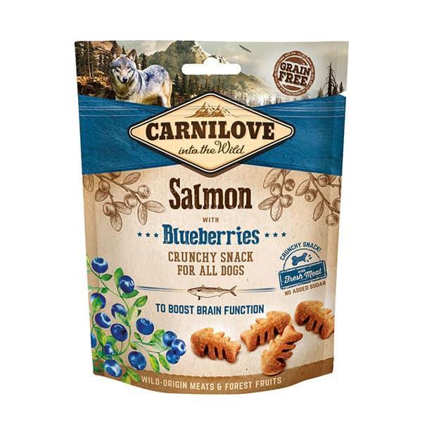 Carnilove Salmon with Blueberries Crunchy Dog Treats - North East Pet Shop Carnilove