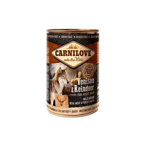 Carnilove Venison & Reindeer Wet Dog Food 6 x 400g - North East Pet Shop Carnilove