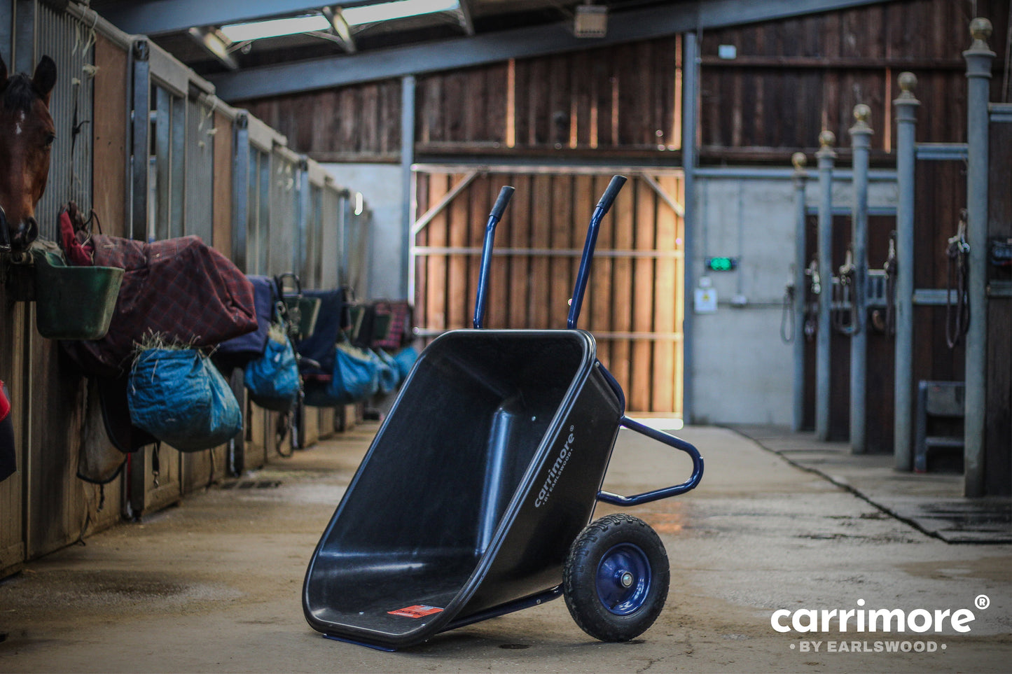 Carrimore King Tipper Wheelbarrow Black 250 L - North East Pet Shop Carrimore