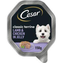Cesar Classic Terrine with Juicy Lamb and Chicken in Jelly, 14 x 150g - North East Pet Shop Cesar