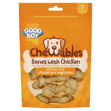 Chewables Chicken Mini Bones 7 Pack 112g - North East Pet Shop Chewables