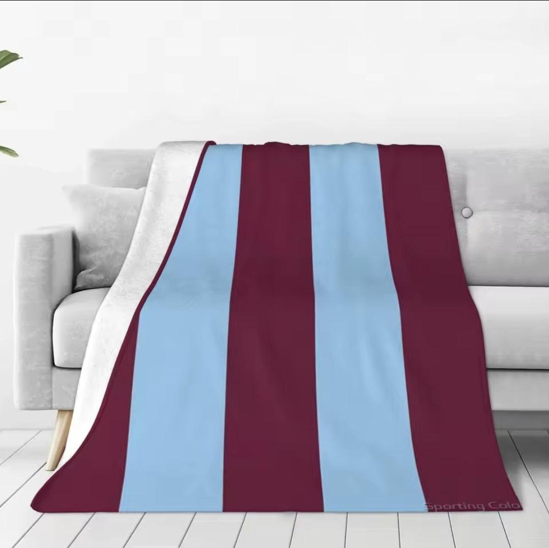Claret & Blue Striped Pet Blanket - North East Pet Shop North East Pet Shop
