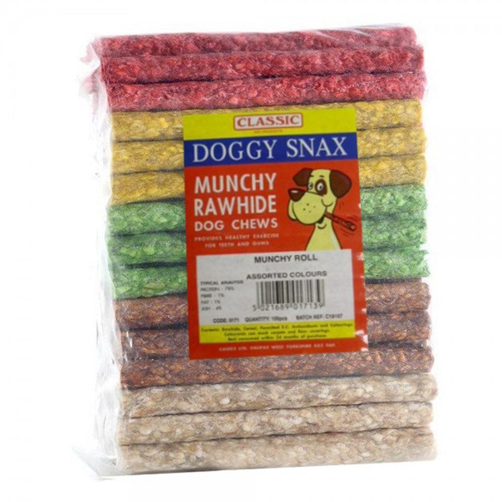 Classic Munchy Rolls Assorted Colours 50 x 15cm - North East Pet Shop Classic