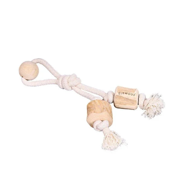 Coffee Wood Double Rope Toy - North East Pet Shop Elkwood