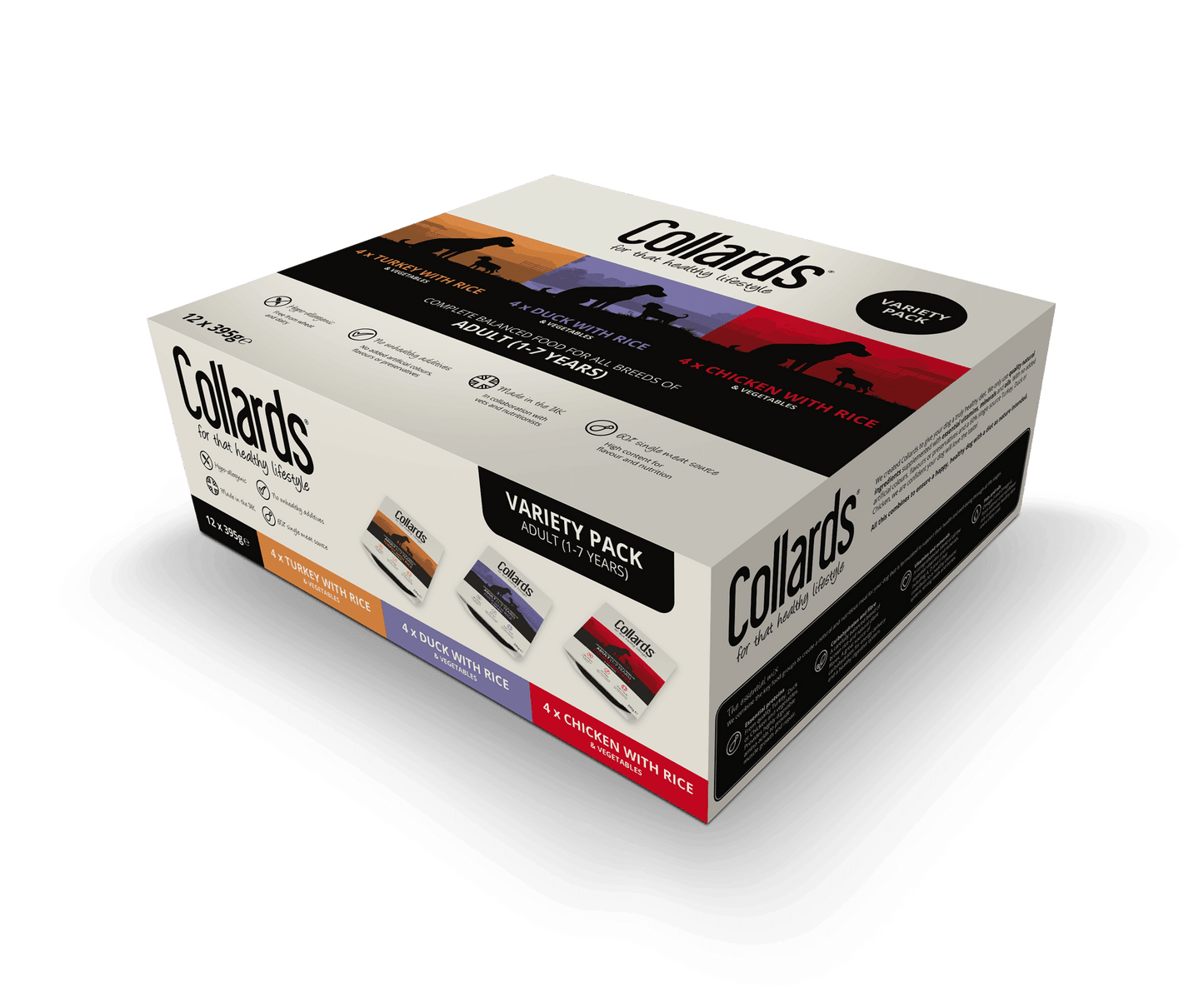 Collards Adult Variety Box 12x395g - North East Pet Shop Collards