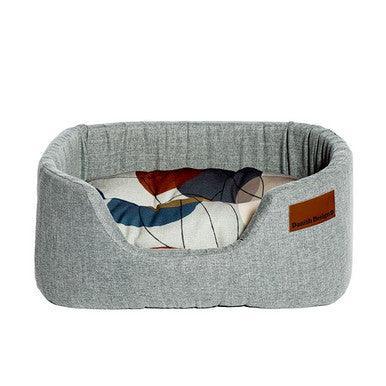 Danish Design Colour Block Silver Lux Siumber Bed Large - North East Pet Shop Danish Deisgn