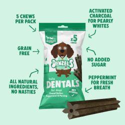 Denzel's Medium Vegan Daily Dentals for Dogs, 100g - North East Pet Shop DENZEL