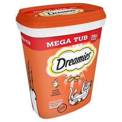Dreamies Chicken Mega Tub 350g - North East Pet Shop Dreamies