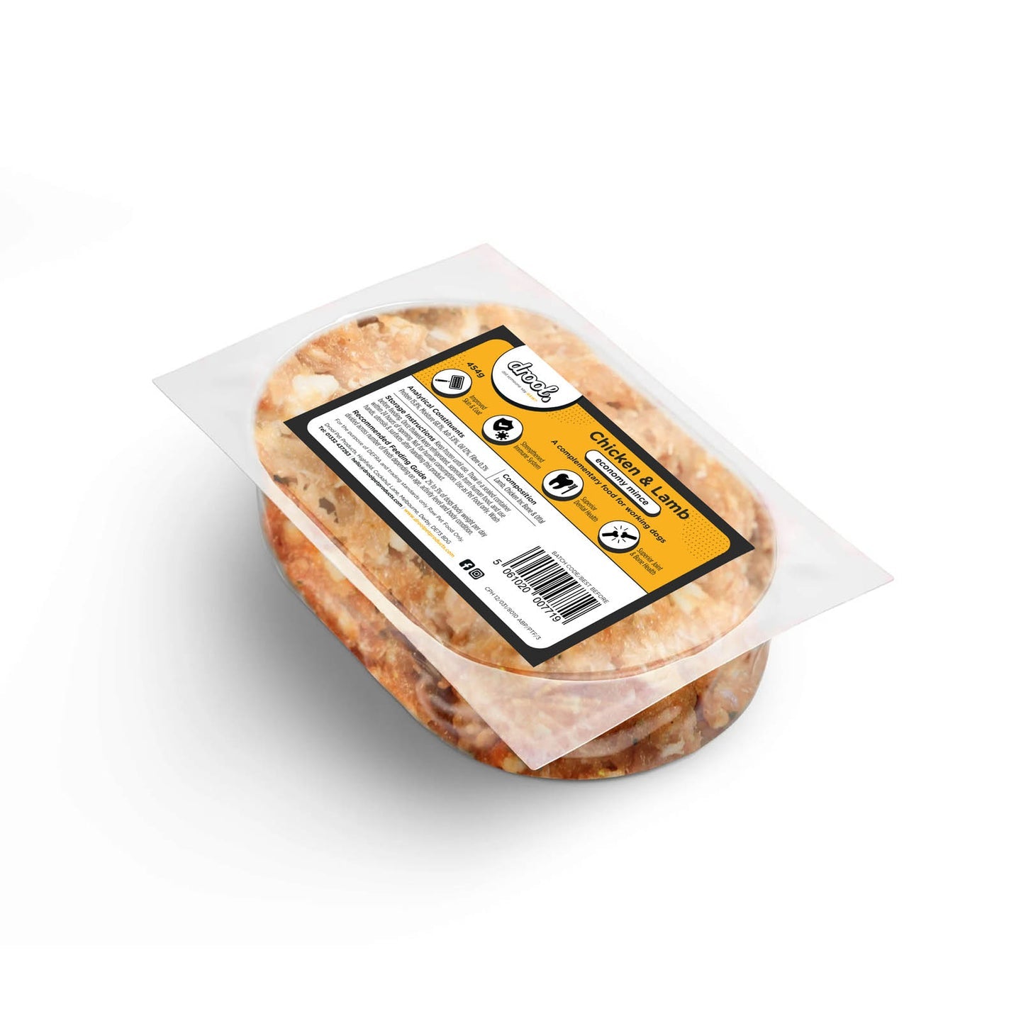 Drool Mince Economy Chicken & Lamb 454g - North East Pet Shop Drool