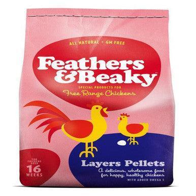 Feathers and Beaky Free Range Layers Pellets 5kg - North East Pet Shop Feathers and Beaky