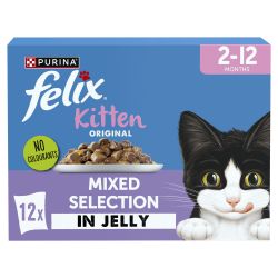 Felix Kitten Mixed Selection in Jelly 48 x 85g - North East Pet Shop Felix