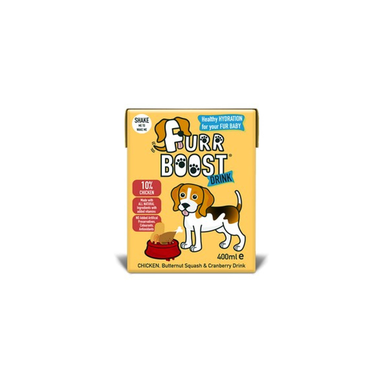 Furr Boost Chicken Butternut Squash and Cranberry Dog Drink 400ml - North East Pet Shop Furr Boost