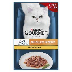 Gourmet Perle Chicken Mini Fillets In Gravy Wet Cat Food 26 Pack