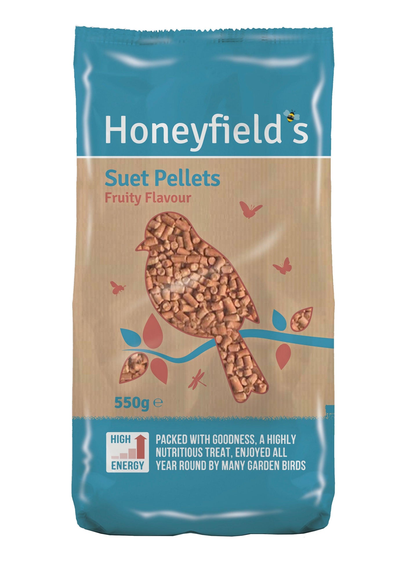Honeyfield Suet Fruity Pellet 8x550g - North East Pet Shop Honeyfield's
