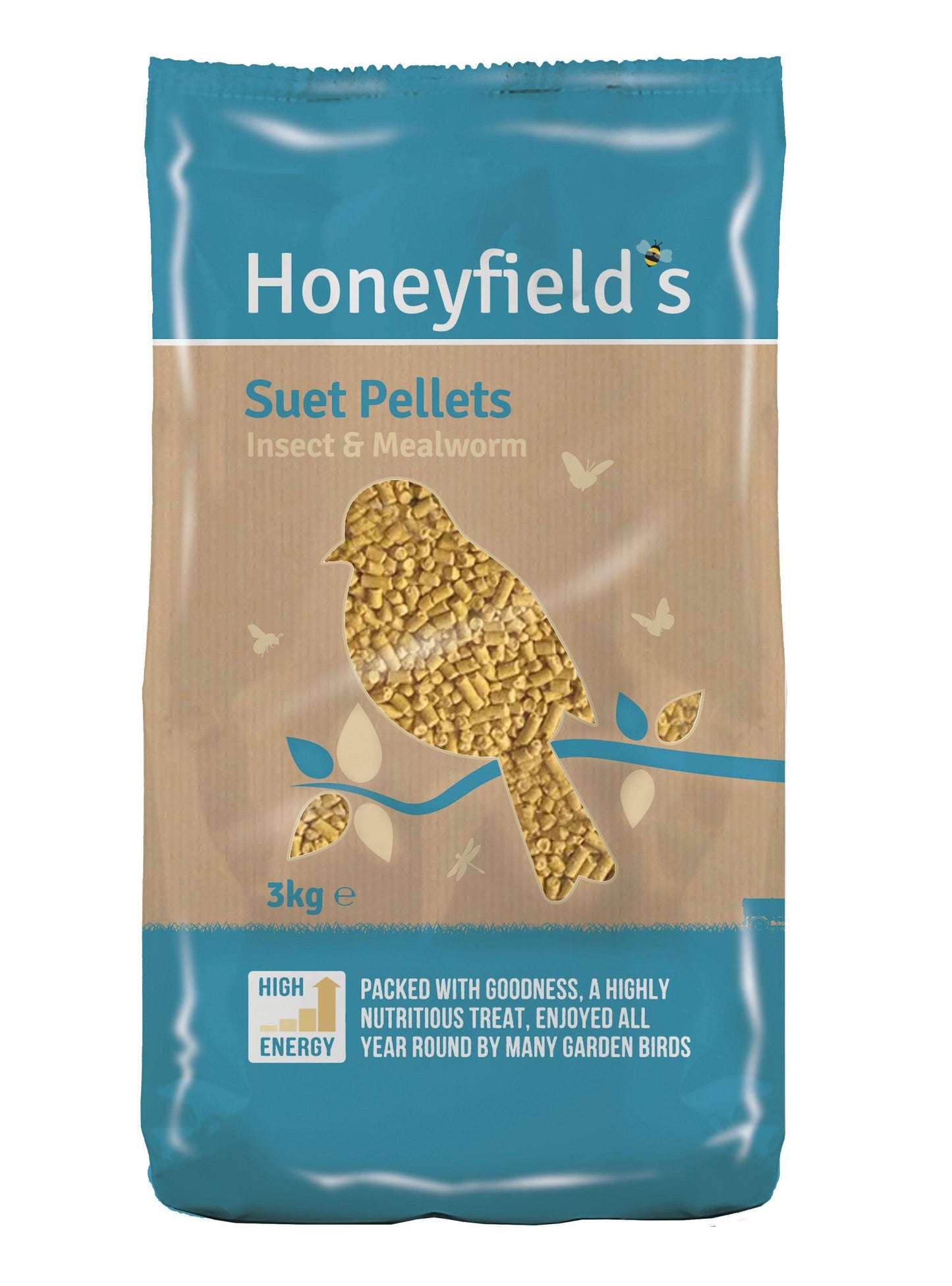Honeyfield Suet MWorm Insect Pell 4x3kg - North East Pet Shop Honeyfield's