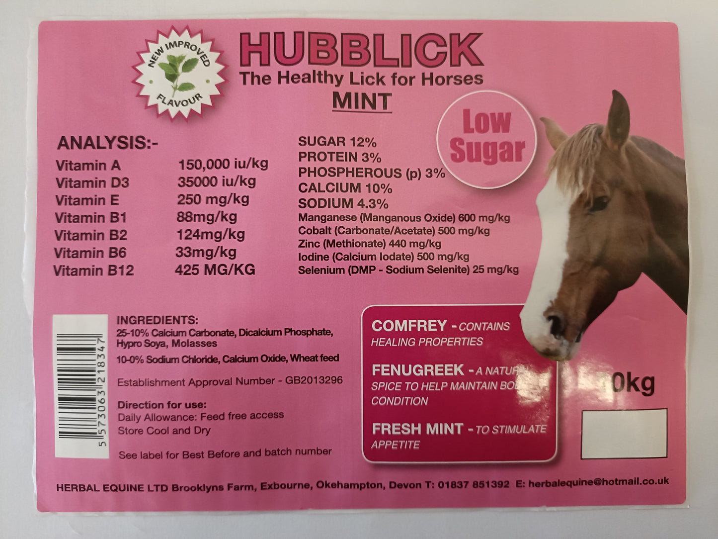 Hubblick Mint 10kg - North East Pet Shop Hubblick
