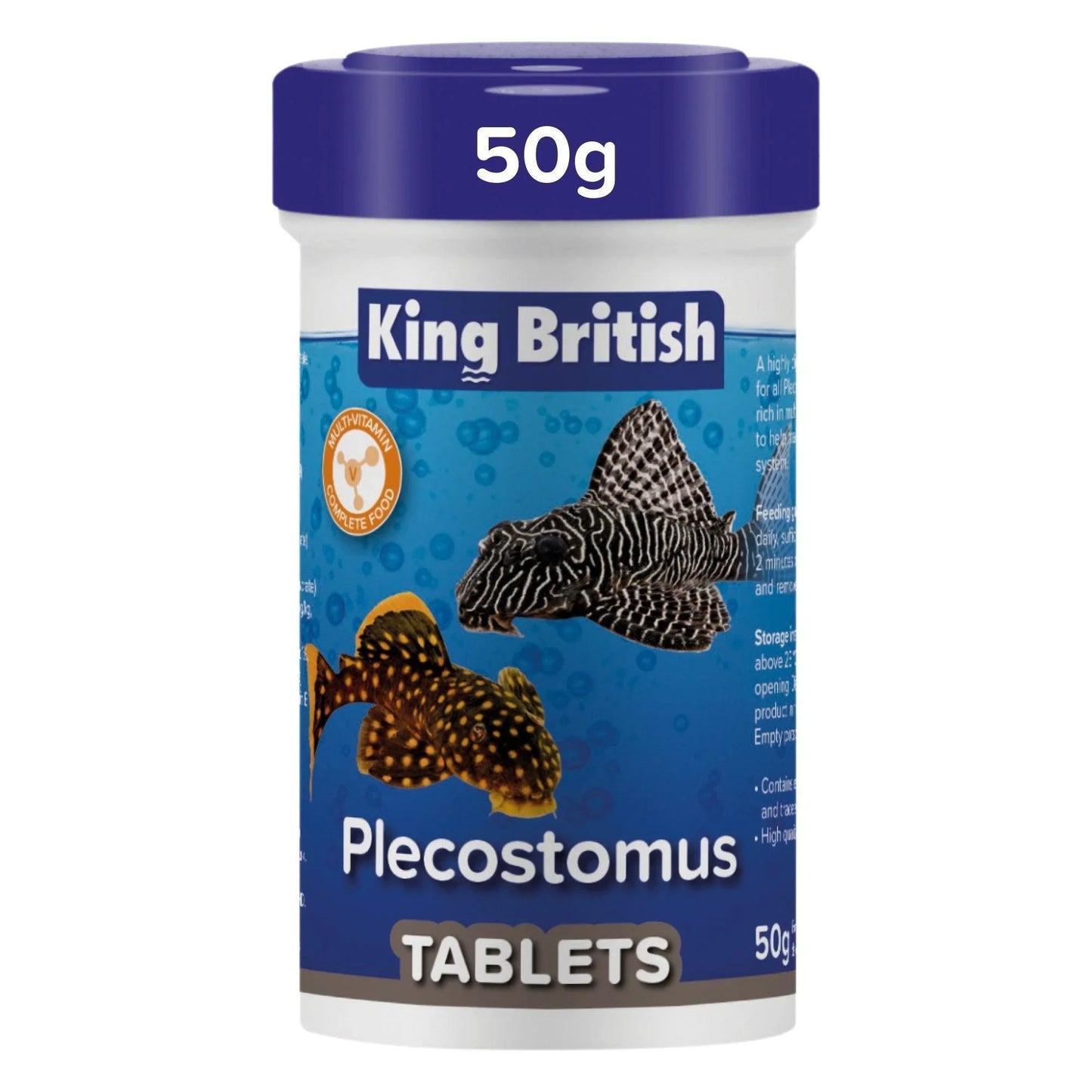 King British Plecostomus Food Tables 50g - North East Pet Shop King British
