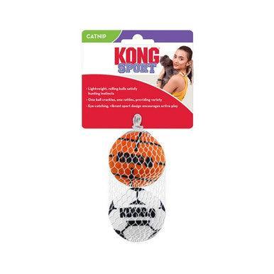 KONG Cat Sport Balls 2-pk Assorted - North East Pet Shop KONG