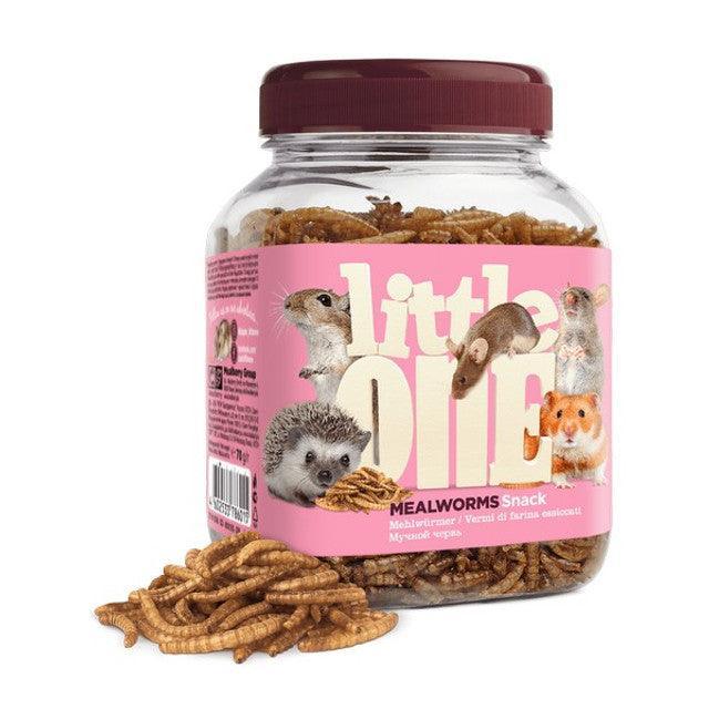 Little One Mealworms.Snack for Omnivores and Small Mammals 70g - North East Pet Shop The Little One