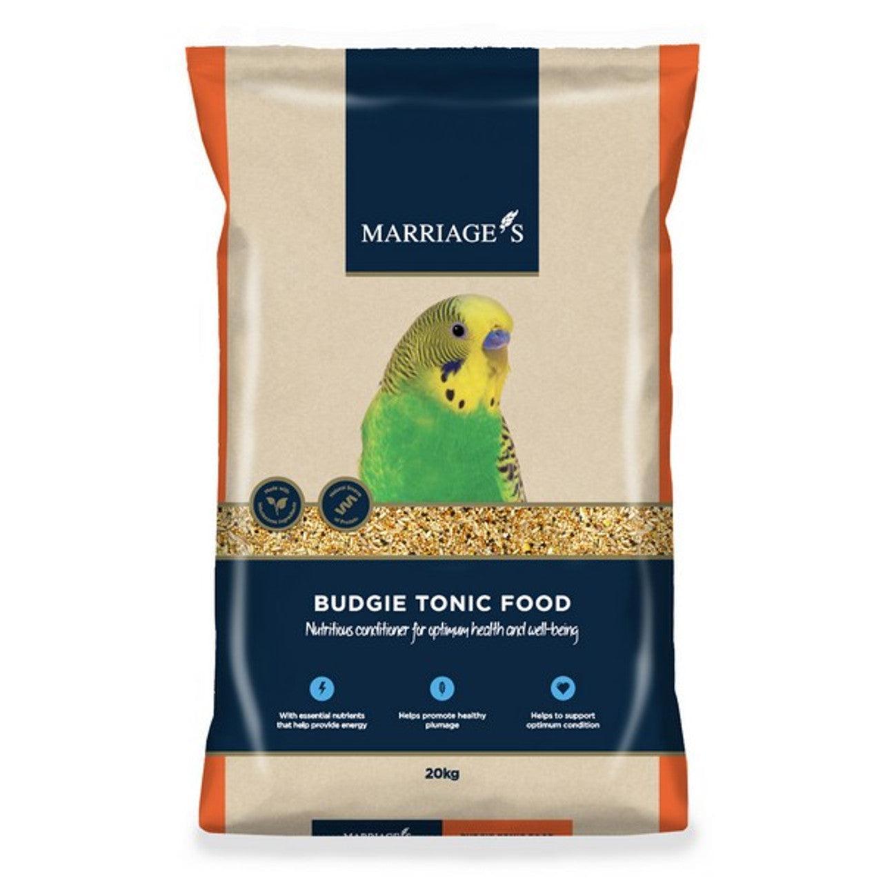 Marriages Budgie Tonic Food 20kg - North East Pet Shop Marriage's