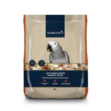 Marriages Low Sunflower Parrot Food 2Kg - North East Pet Shop Marriage's