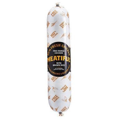 Meatiful Chicken & Brown Rice Sausage 720g - North East Pet Shop Meatiful