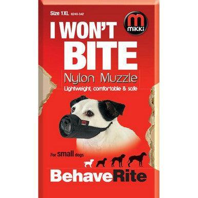 Mikki Nylon Fabric Muzzle 1 XLarge - North East Pet Shop Mikki